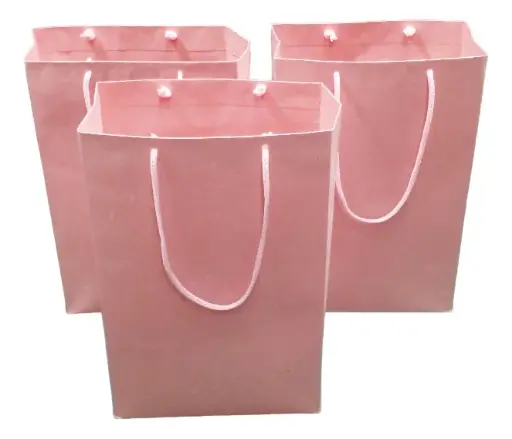 Bolsas cartulina rosa